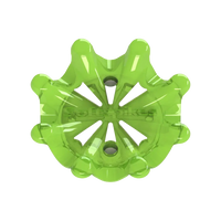 Front side angle of slime green Pulsar Golf Spikes