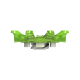 Side angle of slime green Pulsar Golf Spikes