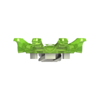 Side angle of slime green Pulsar Golf Spikes