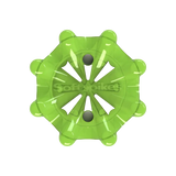 Front angle of slime green Pulsar Golf Spikes