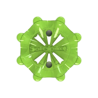Front angle of slime green Pulsar Golf Spikes