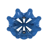 Front side angle of blue Pulsar Golf Spikes