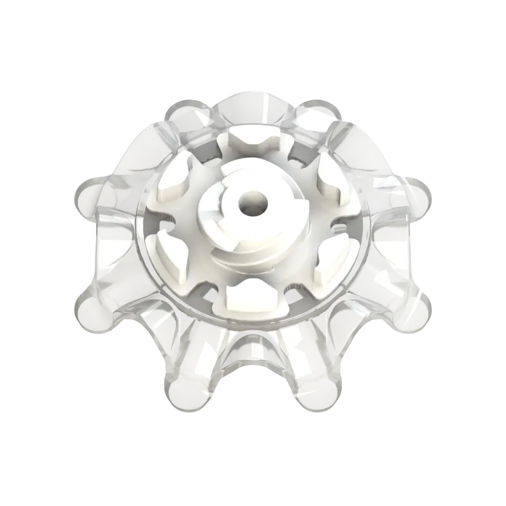 Back side 
angle of white Pulsar Golf Spikes