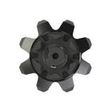 Bottom view of Black Widow golf traction spike 