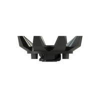 Side angle of Black Widow golf traction spike 