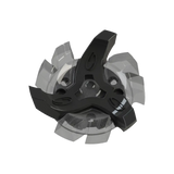 Front side angle of black and gray Tour Flex Pro Golf Spikes