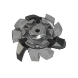 Back side angle of black and gray Tour Flex Pro Golf Spikes