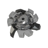 Back side angle of black and gray Tour Flex Pro Golf Spikes