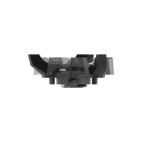 Side angle of black and gray Tour Flex Pro Golf Spikes