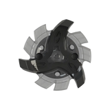 Front angle of black and gray Tour Flex Pro Golf Spikes