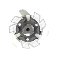 Back angle of white Tour Flex Pro Golf Spikes