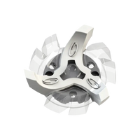 Side angle of white Tour Flex Pro Golf Spikes