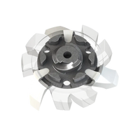 Back side angle of white Tour Flex Pro Golf Spikes