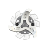 Front angle of white Tour Flex Pro Golf Spikes