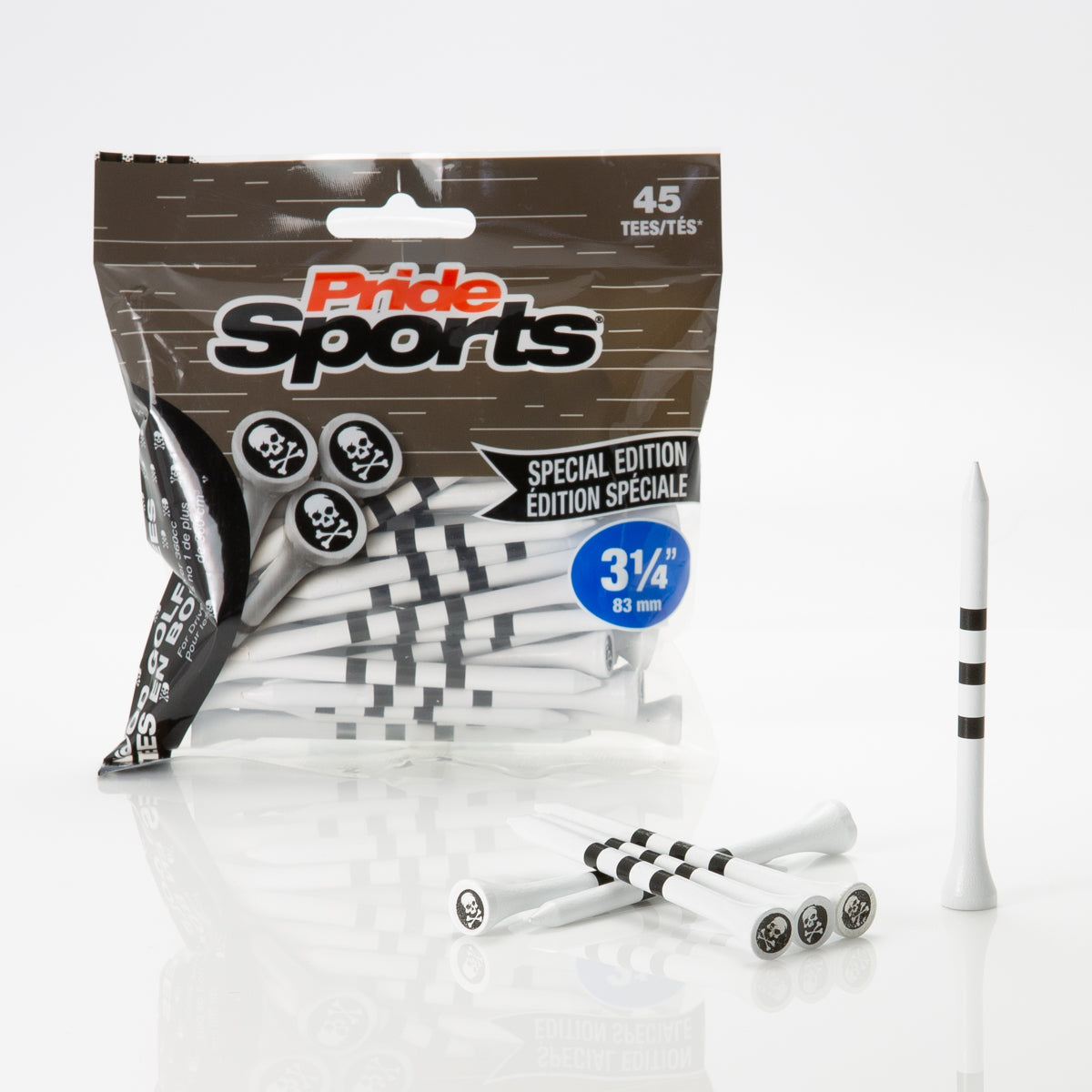 PrideSports Special Edition Wood Golf Tees- 45ct