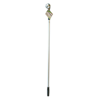 Telescopic pole with a ball retriever on a white background
