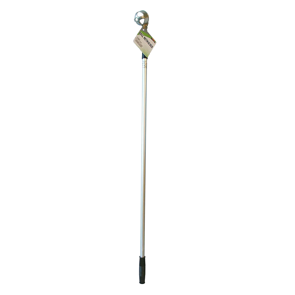 Telescopic pole with a ball retriever on a white background