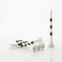 3 ¼" Striped Pride Performance® Plastic Tees - White