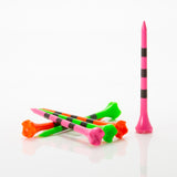 3 ¼" Striped Pride Performance® Plastic Tees - Citrus Mix