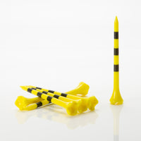 3 ¼" Striped Pride Performance® Plastic Tees - Yellow