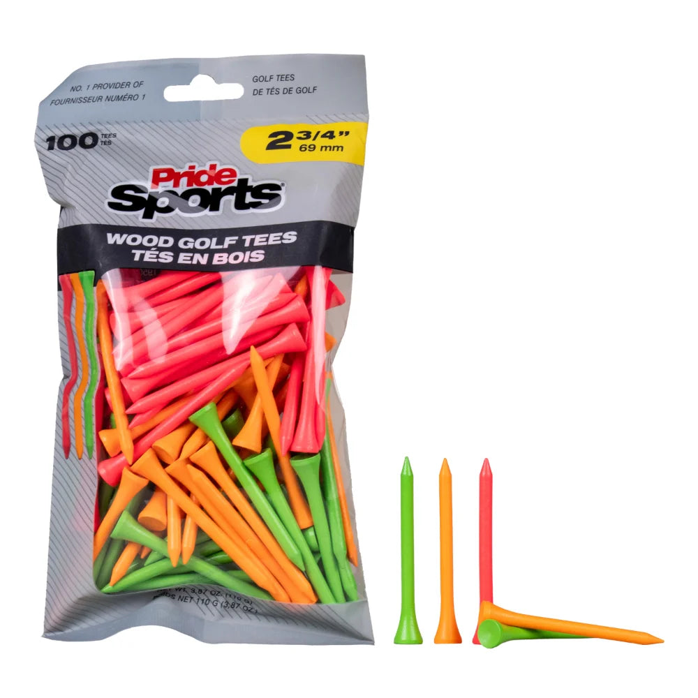 2 ¾" Pride Golf Tee® Packs - Citrus Mix