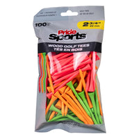 2 ¾" Pride Golf Tee® Packs - Citrus Mix
