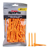 2 ¾" Pride Golf Tee® Packs - Citrus Orange