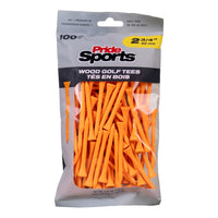 2 ¾" Pride Golf Tee® Packs - Citrus Orange