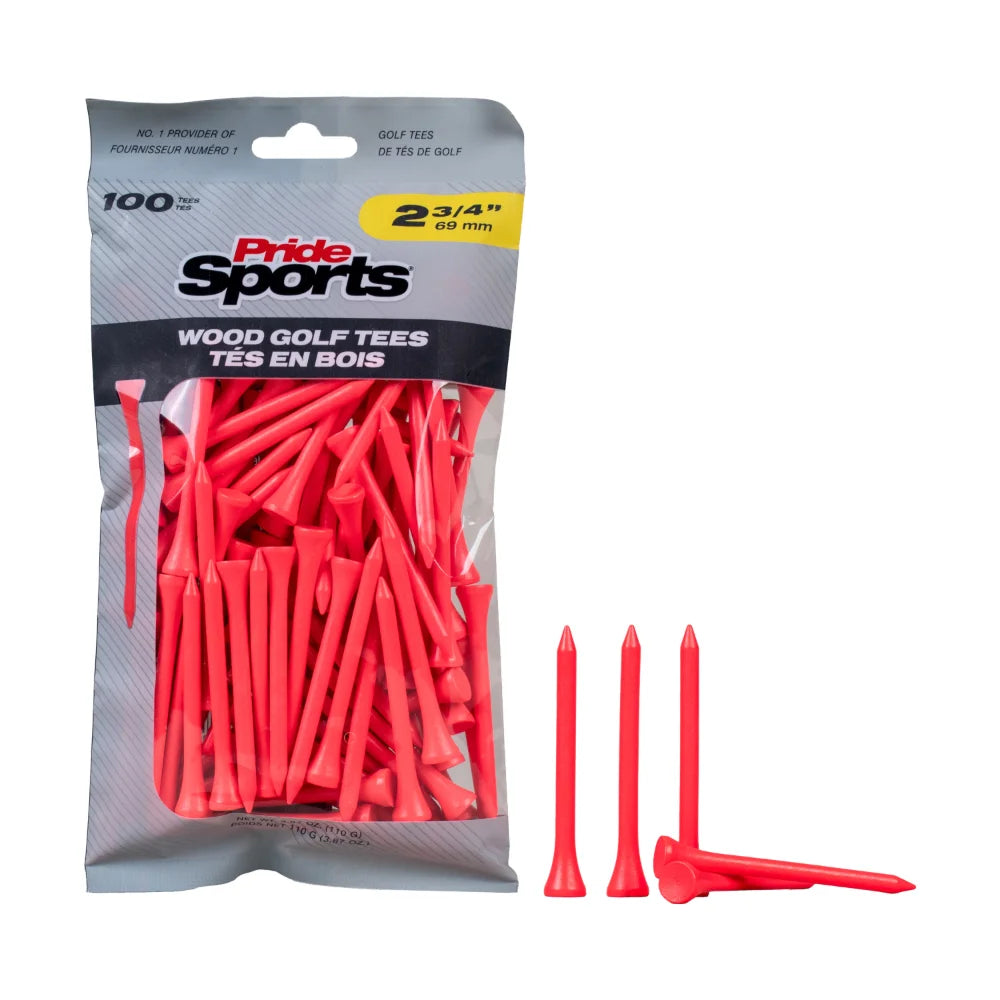 2 ¾" Pride Golf Tee® Packs - Citrus Pink