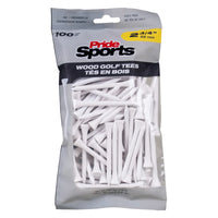 2 ¾" Pride Golf Tee® Packs - White