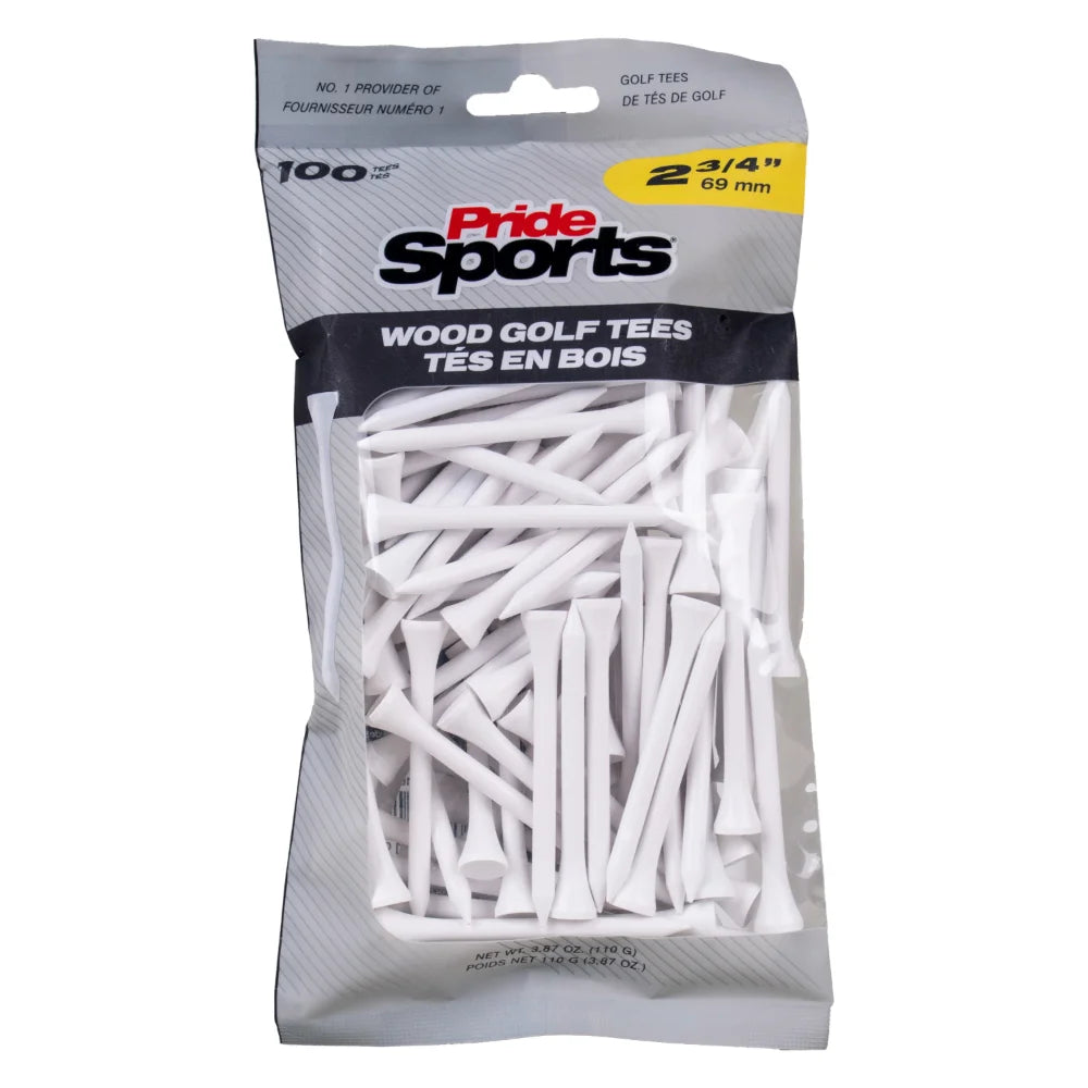 2 ¾" Pride Golf Tee® Packs - White