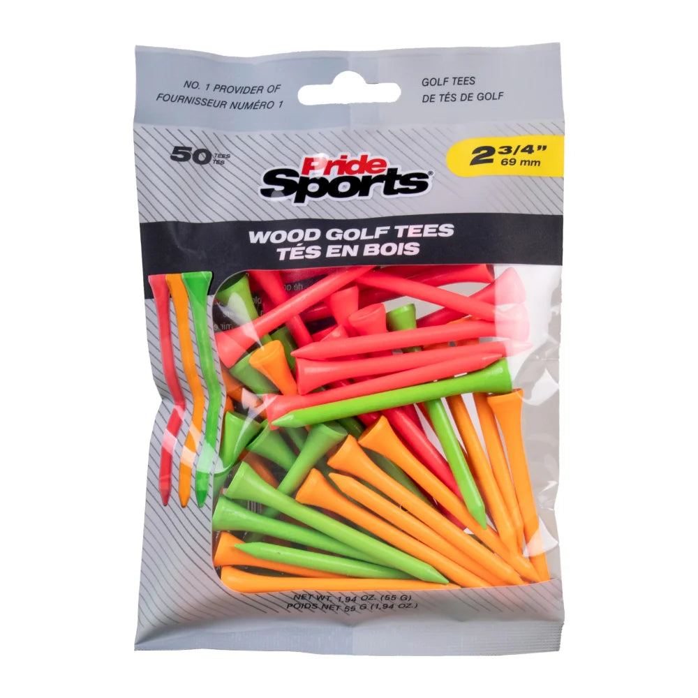 2 ¾" Pride Golf Tee® Packs - Citrus Mix