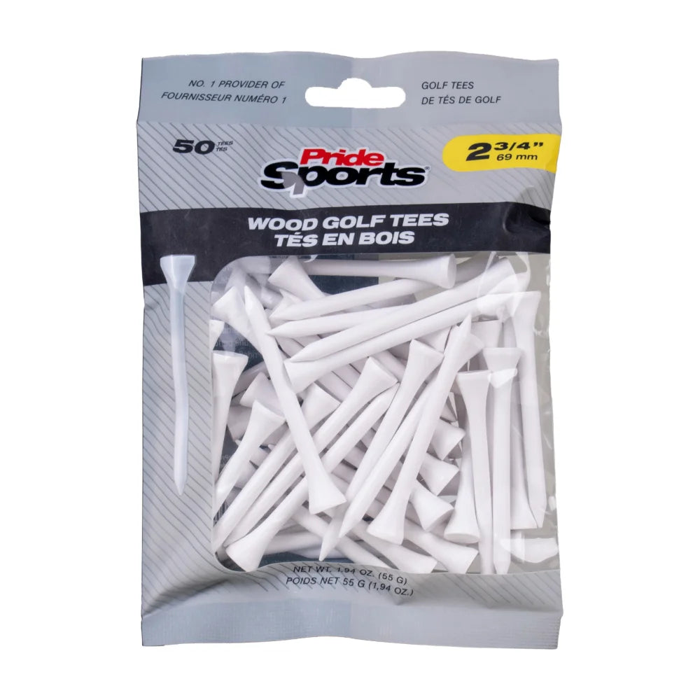 2 ¾" Pride Golf Tee® Packs - White