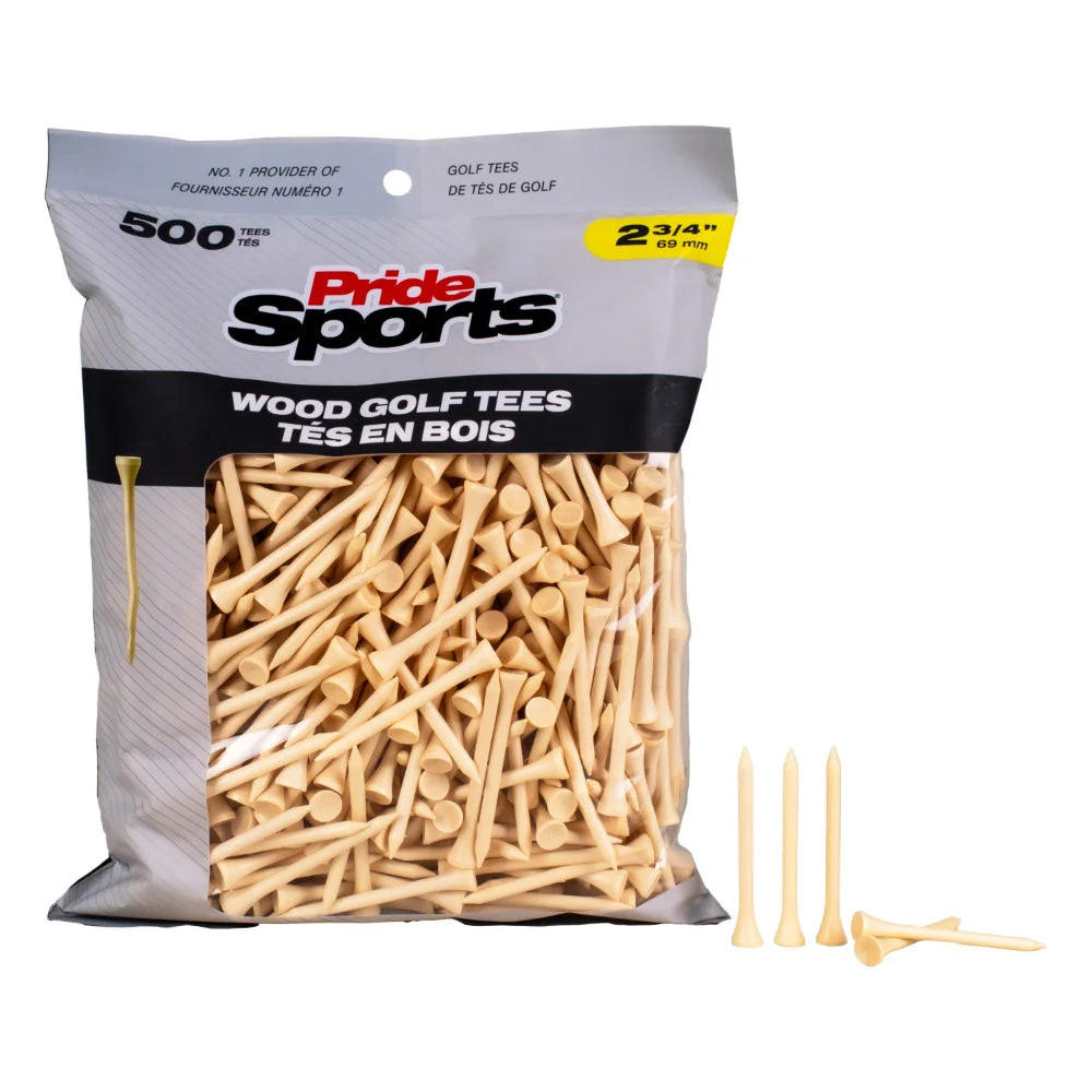 2 ¾" Pride Golf Tee® Packs - Natural
