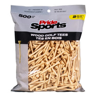 2 ¾" Pride Golf Tee® Packs - Natural