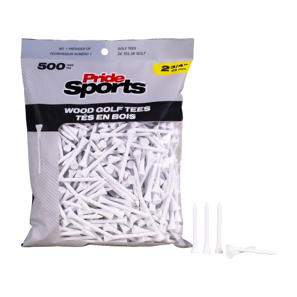 2 ¾" Pride Golf Tee® Packs - White