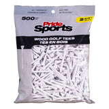 2 ¾" Pride Golf Tee® Packs - White