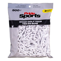 2 ¾" Pride Golf Tee® Packs - White