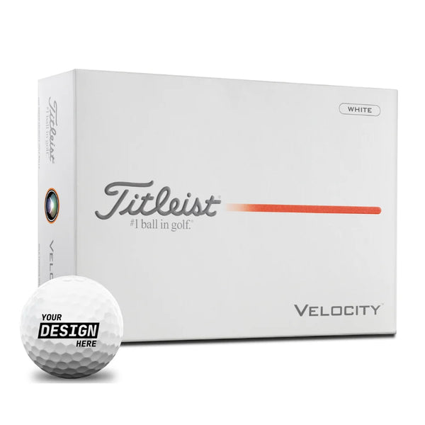 2026 Titleist Velocity Golf Balls | Custom Imprint – Golftees.com