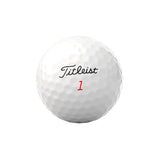 White Titleist TruFeel golf ball with 'Titleist' branding on a white background