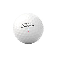 White Titleist TruFeel golf ball with 'Titleist' branding on a white background