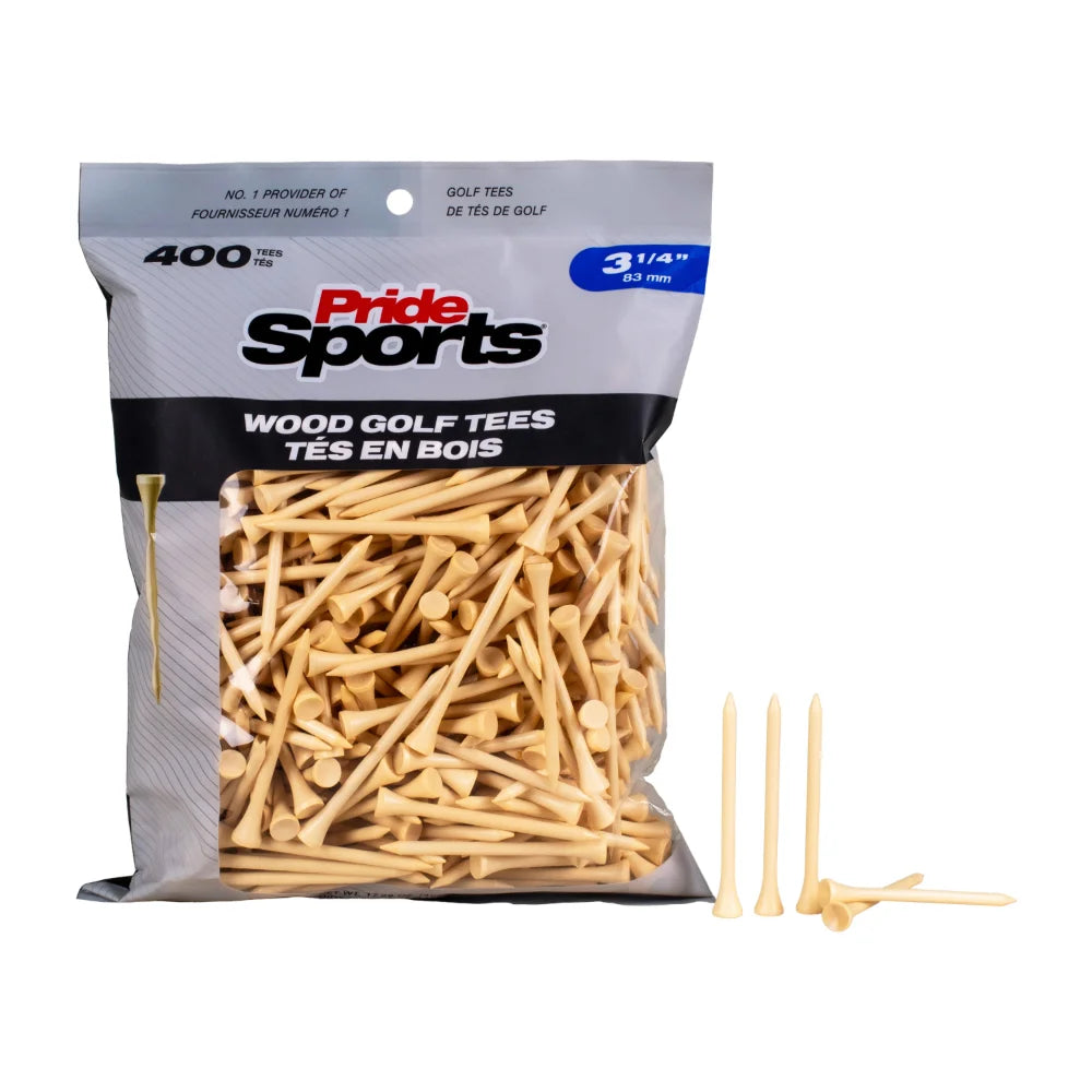 3 ¼" Pride Golf Tee® Packs - Natural