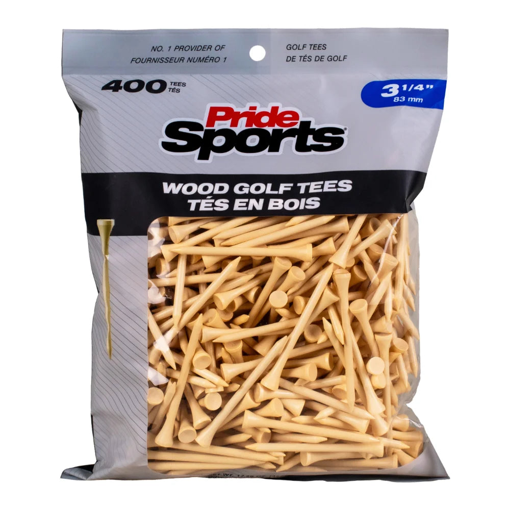 3 ¼" Pride Golf Tee® Packs - Natural