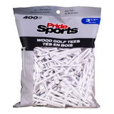 3 ¼" Pride Golf Tee® Packs - White