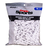 3 ¼" Pride Golf Tee® Packs - White