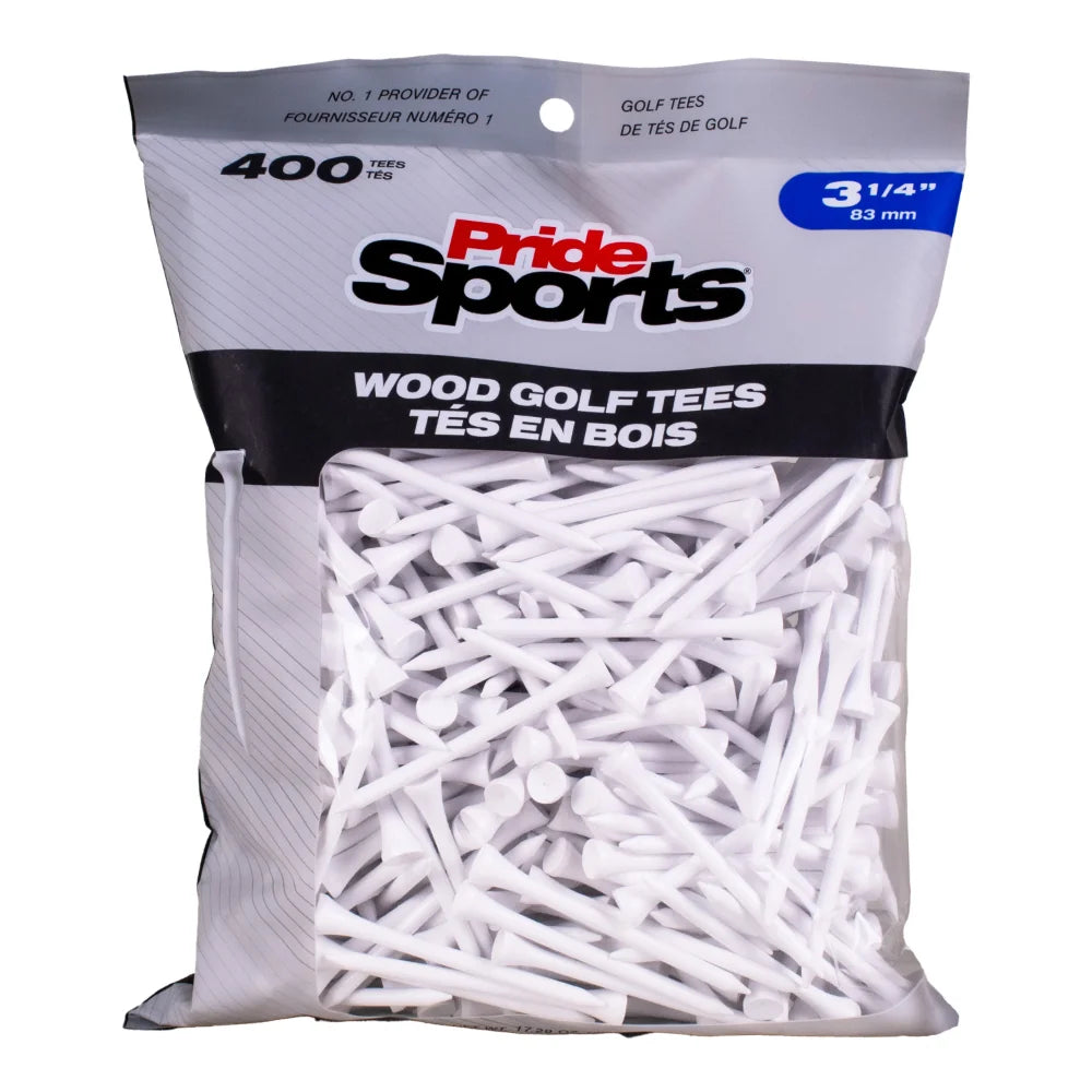 3 ¼" Pride Golf Tee® Packs - White