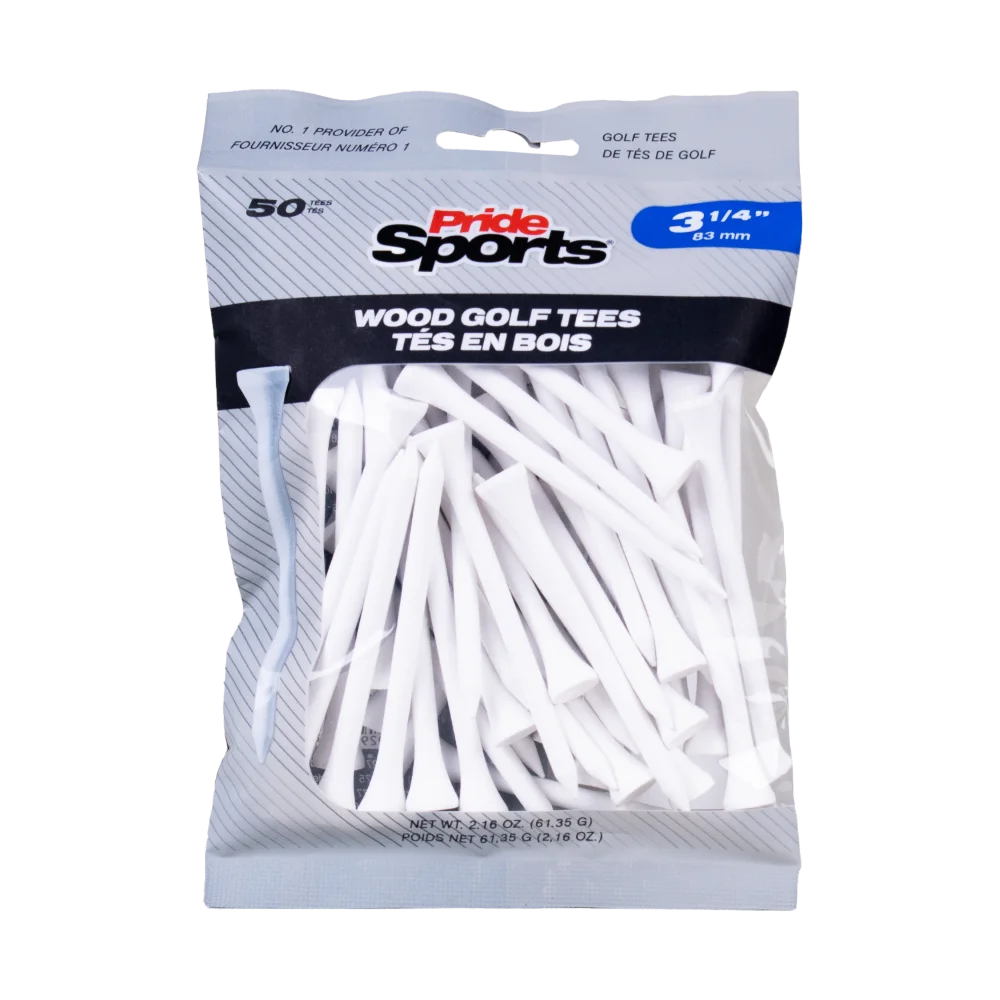 3 ¼" Pride Golf Tee® Packs - White