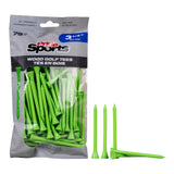 3 ¼" Pride Golf Tee® Packs - Citrus Green
