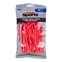3 ¼" Pride Golf Tee® Packs - Citrus Pink