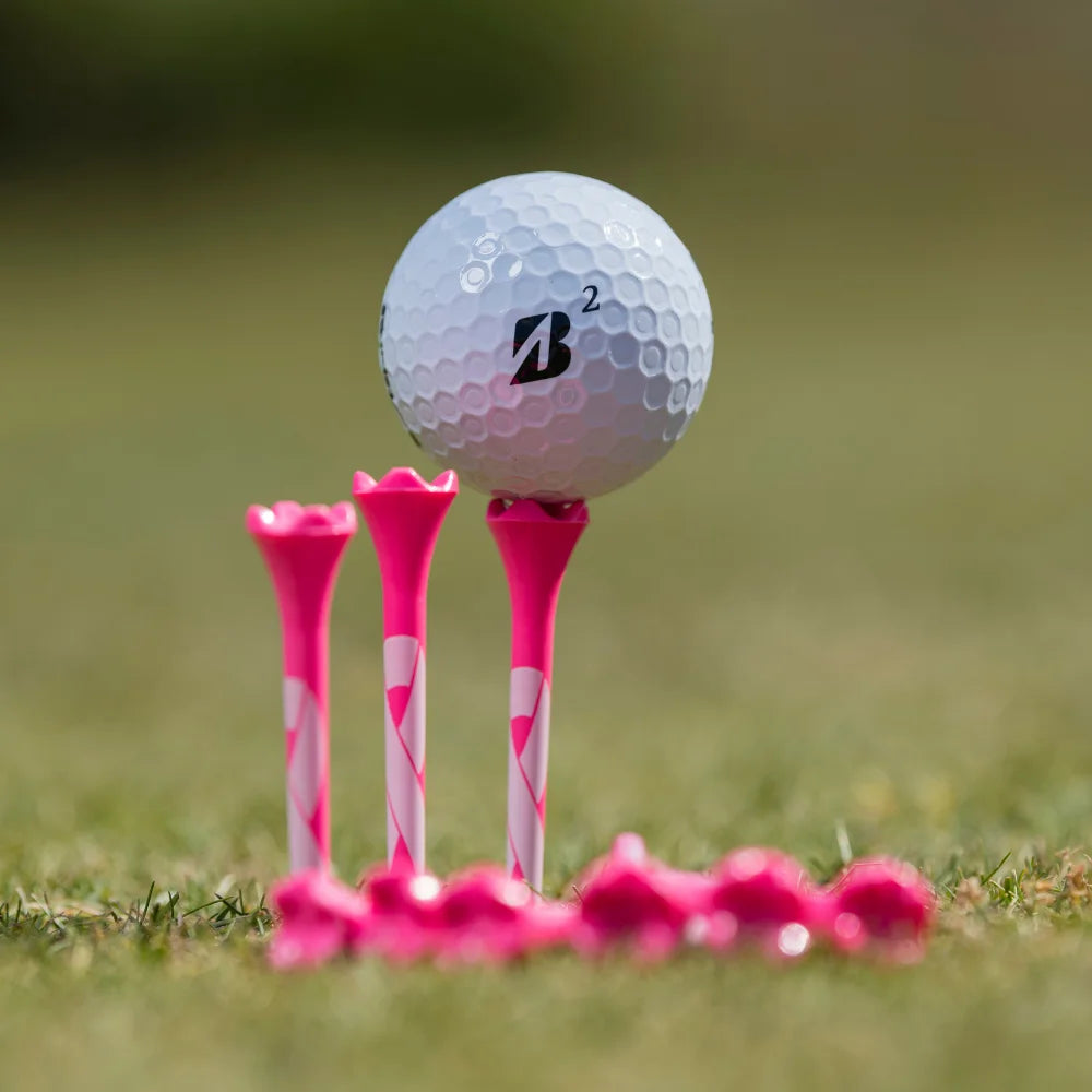 2 ¾" Pride Performance® Breast Cancer Awareness Golf Tees